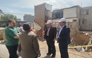 بازدید ریاست سازمان از گودبرداری منجر به حادثه بازدید ریاست سازمان از گودبرداری منجر به حادثه