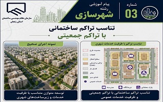تناسب تراکم ساختمانی با تراکم جمعیتی