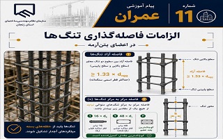 الزامات تنگ‌ها در اعضای بتن‌آرمه