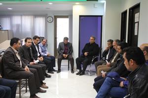 دیدار ریاست سازمان و برخی از اعضای هیات مدیره ، با امام جمعه ، فرماندار ،شهردار و مهندسان و کارکنان دفتر نمایندگی شهرستان ابهر – مورخ 97/9/13