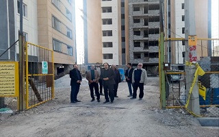 حضور معاون مدیرکل دفتر توسعه مهندسی ساختمان وزارت راه و شهرسازی و ریاست سازمان در محل پروژه های نهضت ملی مسکن