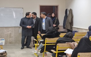 بازدید ریاست سازمان از محل برگزاری آزمون‌های ورود به حرفه مهندسان