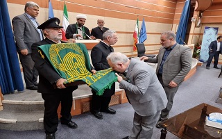 حضور کاروان خادمین حرم مطهر امام رضا علیه السلام در محل سازمان