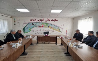 حضور اعضای هیئت مدیره سازمان در دفتر کارگزاری پروژه‌های نهضت ملی مسکن در کوی زیتون زنجان